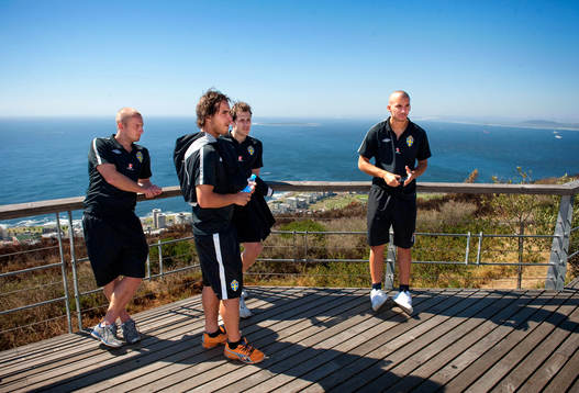 Utflykt till Signal Hill. Daniel Larsson, Nordin Gerzic,