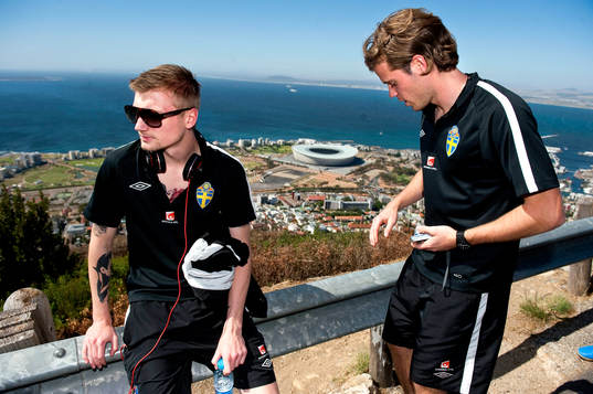 Utflykt till Signal Hill. Sebastian Eriksson och Emil