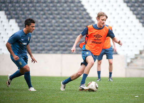 Jiloan Hamad och Rasmus Jönsson Träning på Mbombela