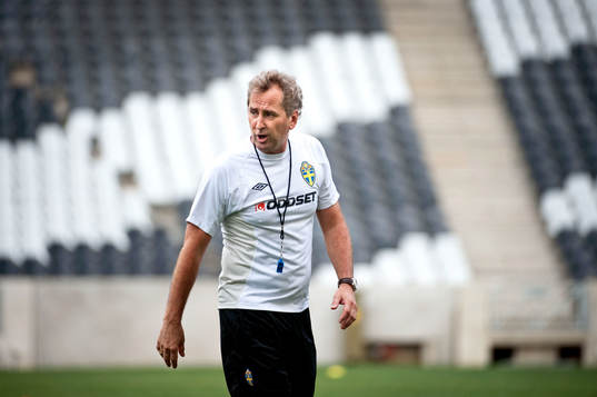 Erik Hamrén, förbundskapten på Mbombela Stadium i
