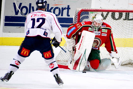 Sebastian Karlsson, Linköping, Johan Holmqvist, målvakt,