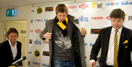 Stefan Andreasson, Klubbchef, David Elm och Bo Johansson,