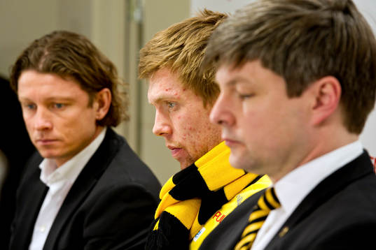Stefan Andreasson, Klubbchef, David Elm och Bo Johansson,