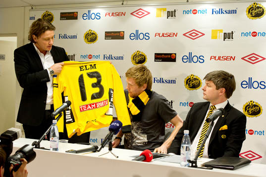 Stefan Andreasson, Klubbchef, David Elm och Bo Johansson,