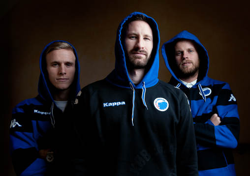 Oscar Wendt, Johan Wiland och Mikael Antonsson, FC
