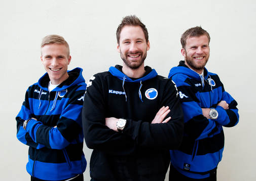 Oscar Wendt, Johan Wiland och Mikael Antonsson, FC