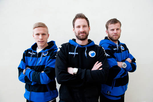 Oscar Wendt, Johan Wiland och Mikael Antonsson, FC