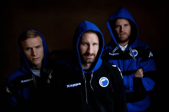 Oscar Wendt, Johan Wiland och Mikael Antonsson, FC