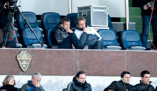 Marcus Allbäck, Players Manager och Erik Hamrén,