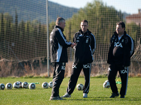 Teddy Olausson, assisterande tränare, Jonas Olsson,