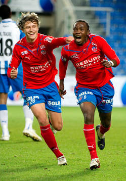 Simon Thern, May Mahlangu, Helsingborg, jubel