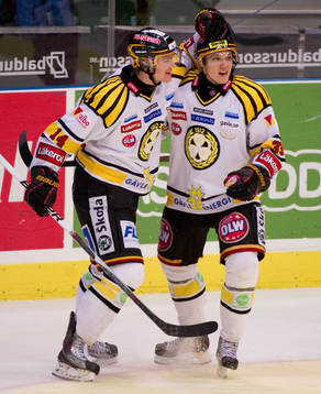 Mattias Ekholm, Jakob Silfverberg, Brynäs, jubel