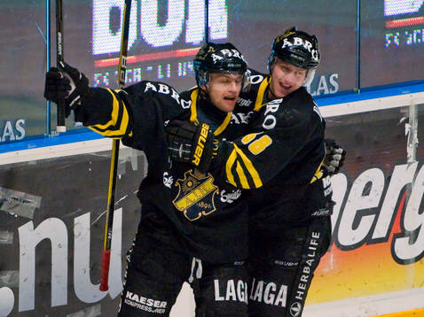 Oscar Steen och Victor Ahlström, glädje, jubel