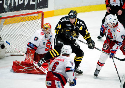 Pontus Sjögren, målvakt, Södertälje och David Engblom,