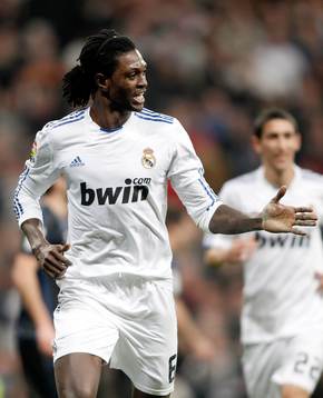 Emmanuel Adebayor, Madrid (Jubel)