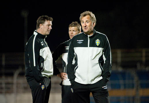 Kjell Jonevret, Marcus Allbäck och Erik Hamrén