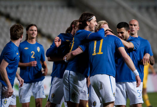 Zlatan Ibrahimovic m.fl. kramar om Johan Elmander