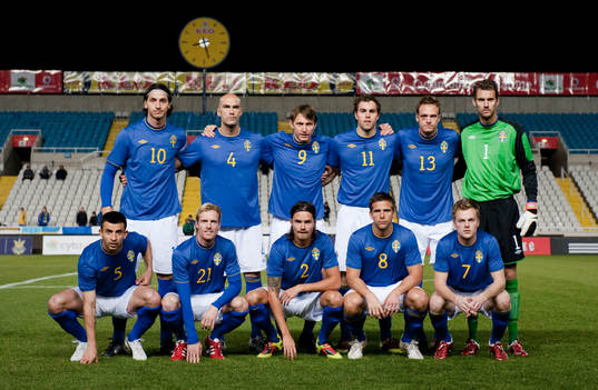 Bak fr.v. Zlatan Ibrahimovic, Daniel Majstorovic, Kim