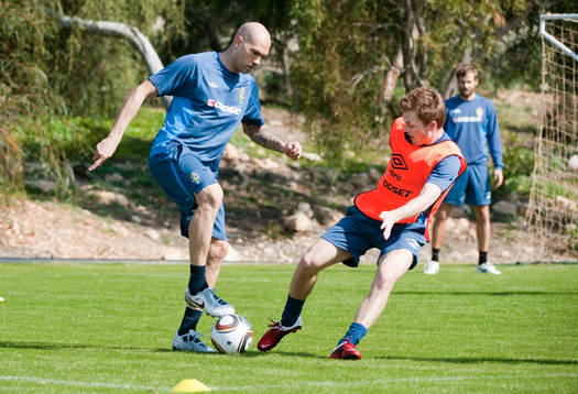 Daniel Majstorovic och Sebastian Larsson
