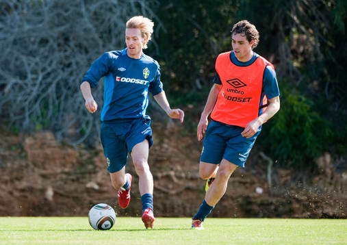 Christian Wilhelmsson och Johan Elmander
