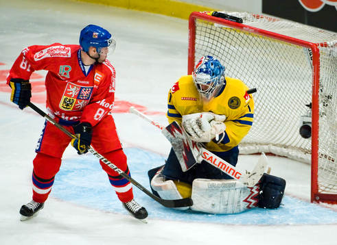 Ivan Rachunek, Tjeckien och Stefan Liv, målvakt, Sverige