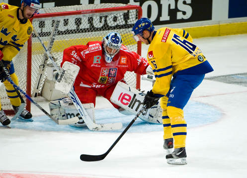 Jakub Stepanek, målvakt, Tjeckien och Dick Axelsson,