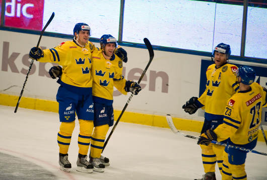 Jonas Andersson och Martin Thörnberg, Sverige, jubel