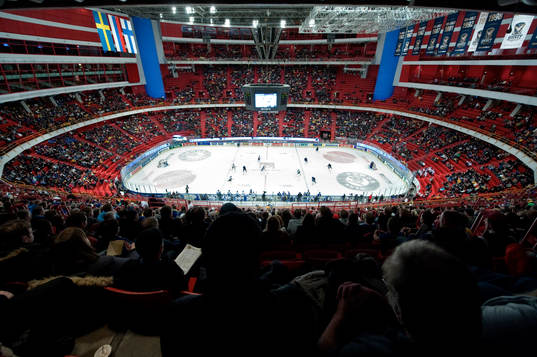 Ishockey, LG Hockey Games, Globen, Översikt Interiör