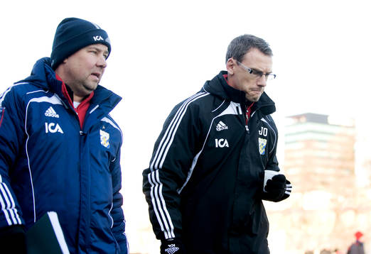 Stefan Rehn, assisterande tränare, Jonas Olsson, tränare