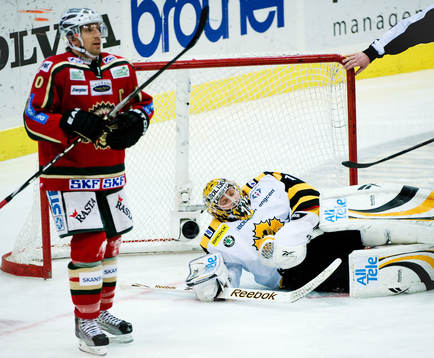 Joacim Eriksson, målvakt Skellefteå, Joel Lundqvist,