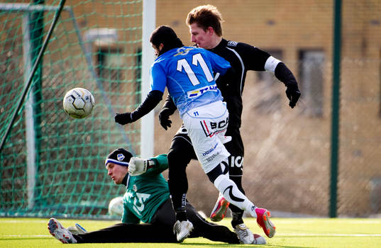 Thiago, Trelleborg, gör mål