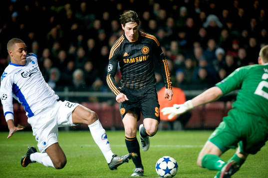 Fernando Torres, Chelsea mot Johan Wiland, Köpenhamn