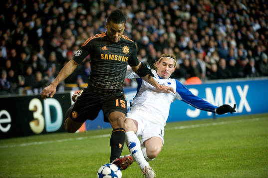 Cesar Santin, Köpenhamn mot Florent Malouda, Chelsea