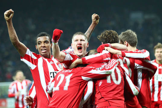 Glädje och jubel i Bayern München