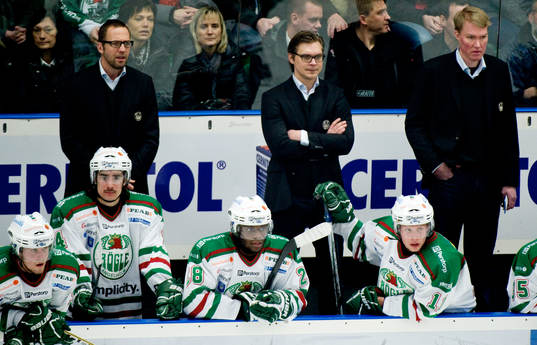 Roger Hansson, Björn Hellkvist och Kenny Jönsson, tränare