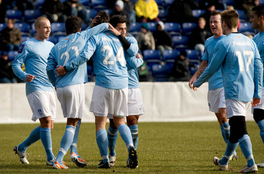 Jiloan Hamad, Malmö gör 1-0. Jubel