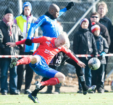 Christoffer Andersson, Helsingborg och Joe Sise, Halmstad