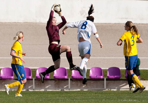 Hedvig Lindahl, målvakt, Sverige, Katrin Jonsdottir, Island