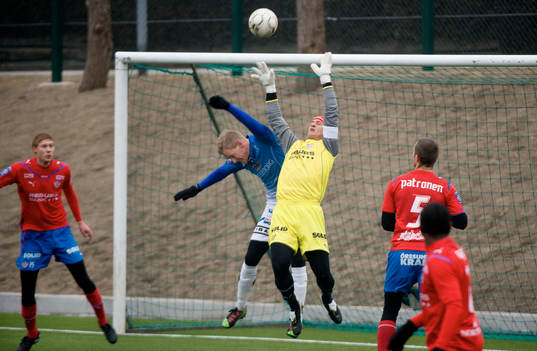 Magnus Andersson, Trelleborg gör 1-0. Pär Hansson,