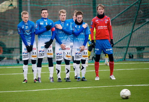 Trelleborg ställer mur vid en frispark