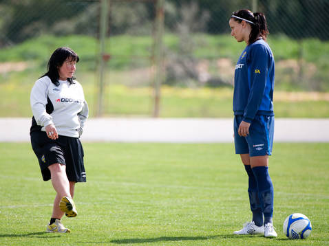 Eija Feodoroff, tränare, Jessica Landström, Sverige