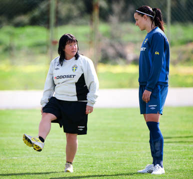 Eija Feodoroff, tränare, Jessica Landström, Sverige