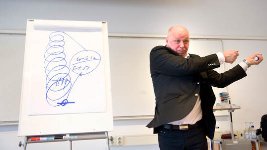 Förbundskapten Paal Evjent, föredragshållare