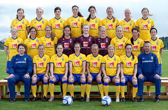 Övre raden från vänster: Linda Sembrant, Nilla Fischer,