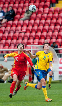 Wang Dongni, Kina, Lotta Schelin, Sverige