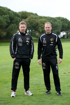Magnus Haglund, tränare, Peter Wettergren, assisterande