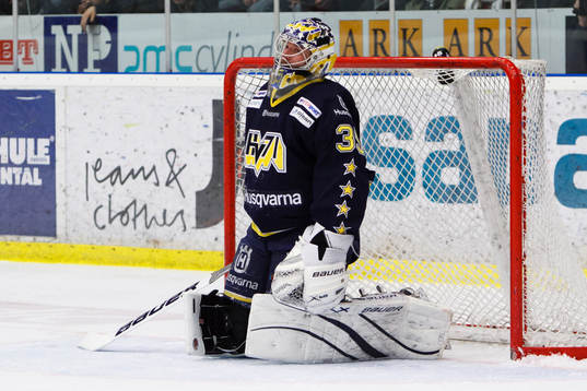 Andreas Andersson, HV71, depp fter att ha släppt in det