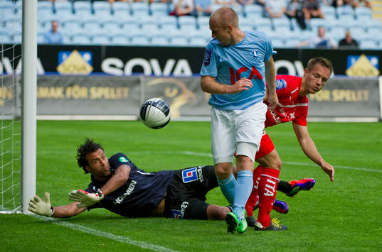 Daniel Larsson, Malmö och Abbas Hassan, målvakt