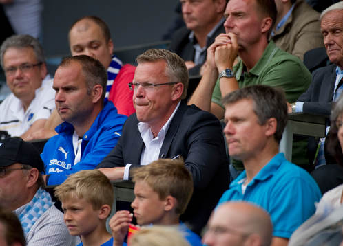 Jan Andersson, tränare Norrköping, satt på läktaren