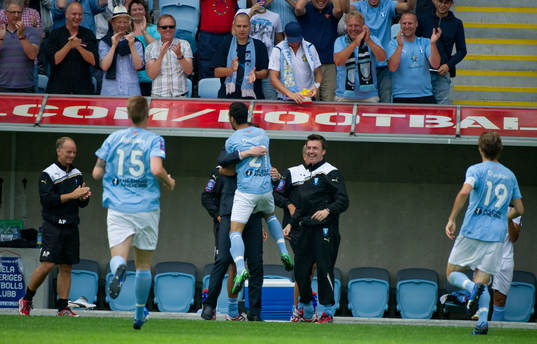 Jimmy Durmaz, Malmö jublar och springer och kramar Rickard